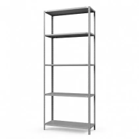 Стеллаж металлический ТС Лайт, 2500x1000x600 мм. Полки: 5 шт. метал.