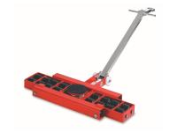 Роликовая платформа поворотная TOR X16 г/п 
16тн (с ручкой)