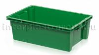 Ящик универсальный для овощей, фруктов и хлеба сплошной зеленый