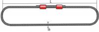 СКК-3,2 (Универсальный строп канатный УСК)опресовка Длина 8м D каната