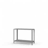 Стеллаж металлический ТС Лайт, 1000x1200x400 мм. Полки: 2 шт. метал. перф.