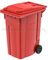 Мусорный контейнер 360 л красный