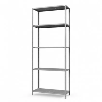 Стеллаж металлический ТС Лайт, 2500x1200x300 мм. Полки: 5 шт. метал. перф.